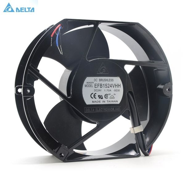 

delta efb1524vhh dc24v 1.7a 172*150*51mm 17250 17cm high speed axial cooling fan