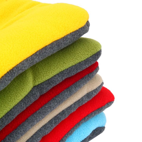 

washable soft comfortable silk wadding bed pad mat cushion for pet red wine xl