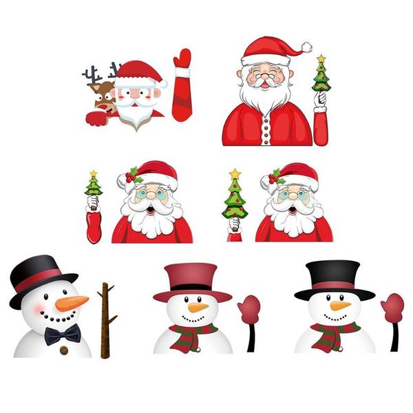 

christmas car rear windshield wiper stickers waterproof windscreen decals