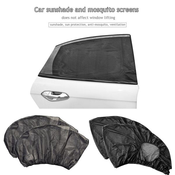 

2pcs car side window sunshade car curtain gauze camping self - driving equipment mosquito cover side sunshade