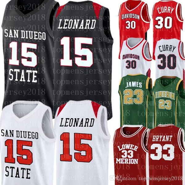 

Kawhi 15 Leonard San Diego State Aztecs College Jersey NCAA Mens Stephen 30 Curry Basketball Kevin 35 Durant 23 University Jerseys9999