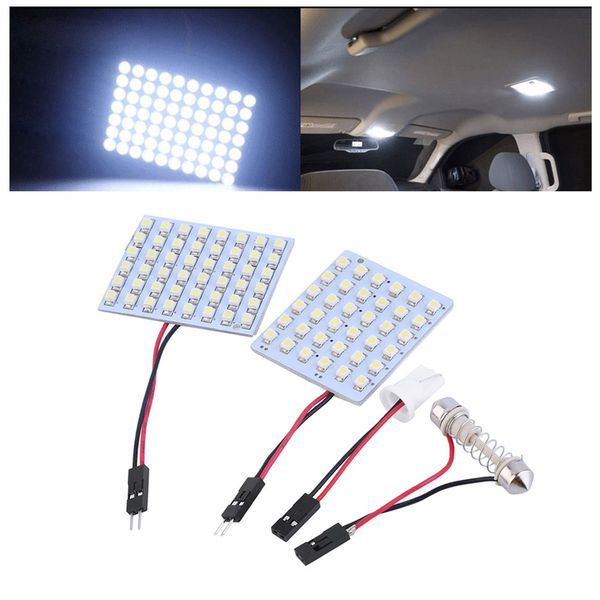 

10pcs 48-smd 1210 led panel interior lighting bulb car auto white lights