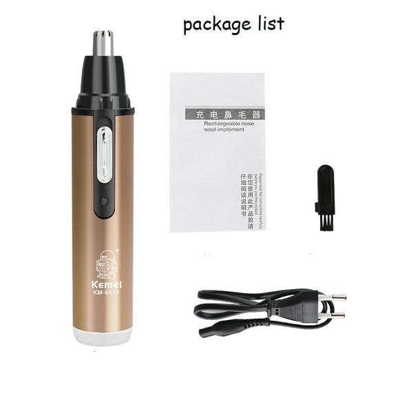 

kemei 6619 электрический триммер нос km-6619 электрический нос tondeuse cheveux пенсне féminin портативный размер aaabk