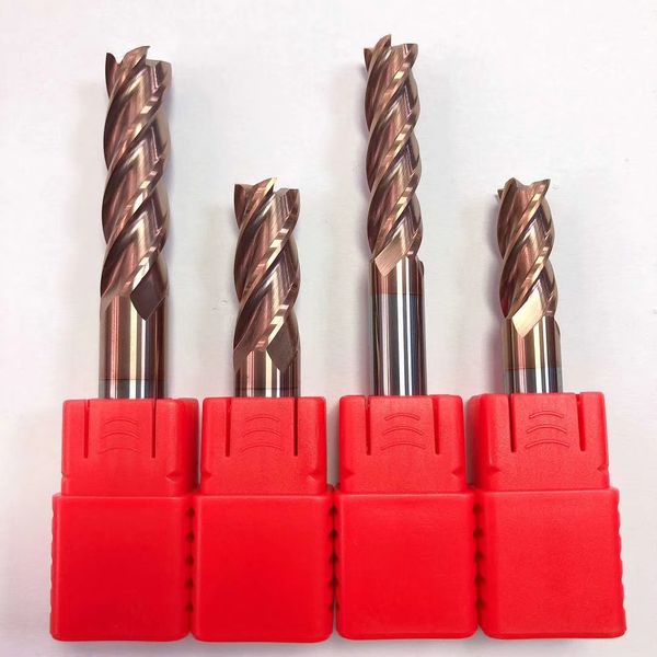

hrc55 carbide 4flutes square end mills for steel