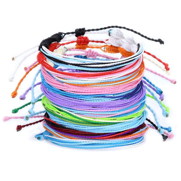 

fashion new styler fashion waterproof taiwan wax thread with twist colored rope hand-woven bracelet bohemian bracelet multi-layer bracelet, Golden;silver
