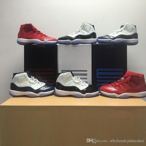 

11 concord gym red space jam chicago 11s men basketball shoes women athletic sports sneakers us 5.5-13