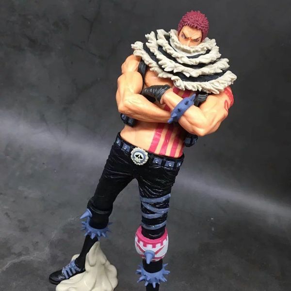 

anime one piece charlotte katakuri pvc action figure collectible model doll toy 24cm t200304