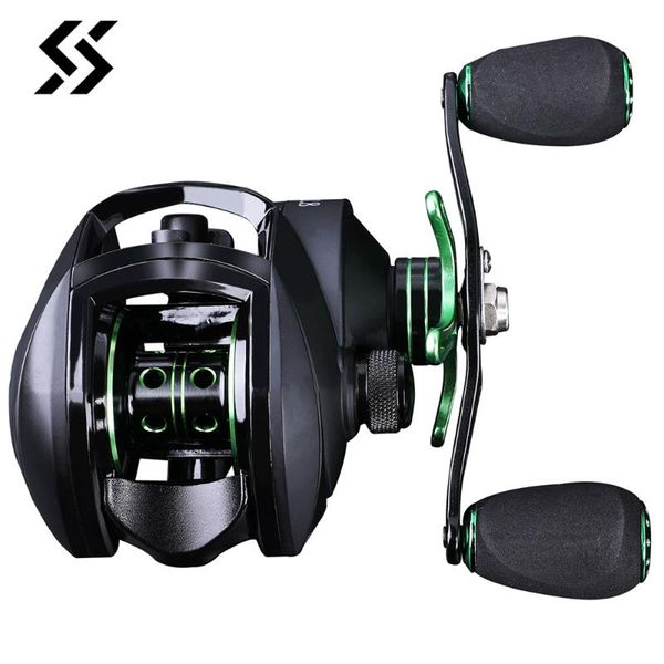 

sougayilang anti-corrosion baitcasting reel 8. high speed 12+1bb fishing reel wheel freshwater saltwater fishing tackle