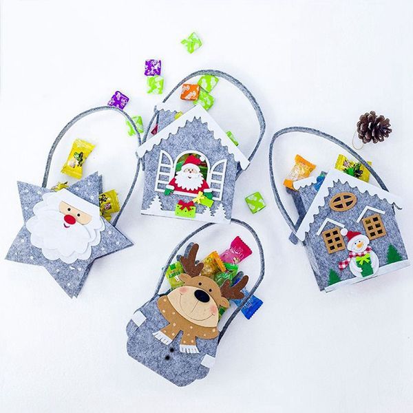 

xmas santa claus gift bags merry christmas snowman candy bag wedding party decor