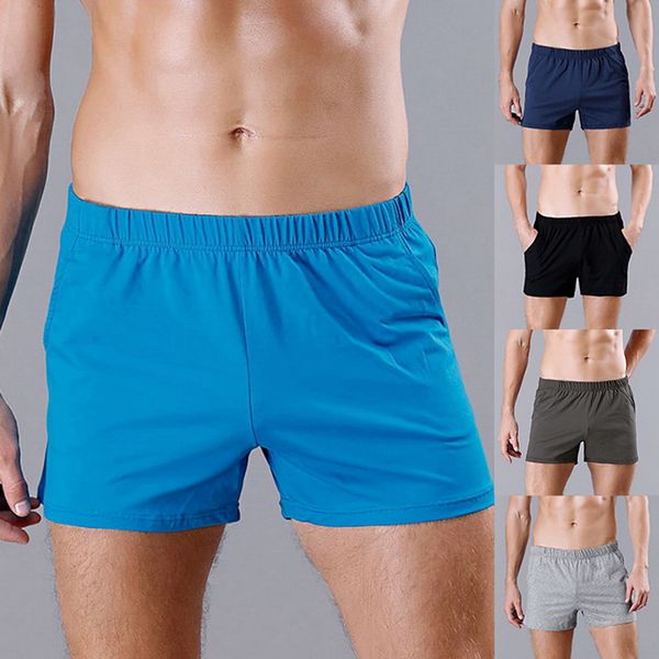 

men's summer casual shorts easy leisure underwear, Black;white