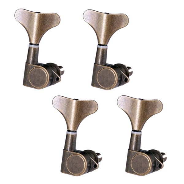 

4pcs 4r bass tuners machine heads tuning pegs (bronze