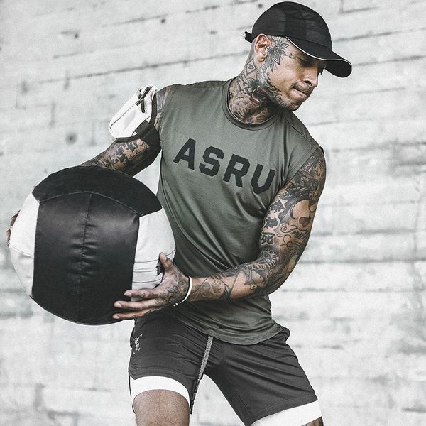 

summer gym running vests men's bodybuilding undershirt sleeveless t shirt men gyms fitness mens tank sport vests clothing, Black;red