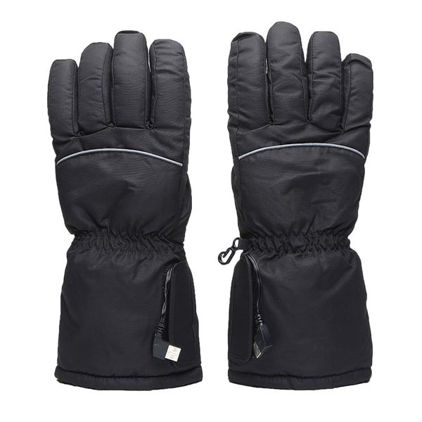 

usb electric 5th battery heating outdoor finger gloves ski winter man women gloves thick heating can be washed