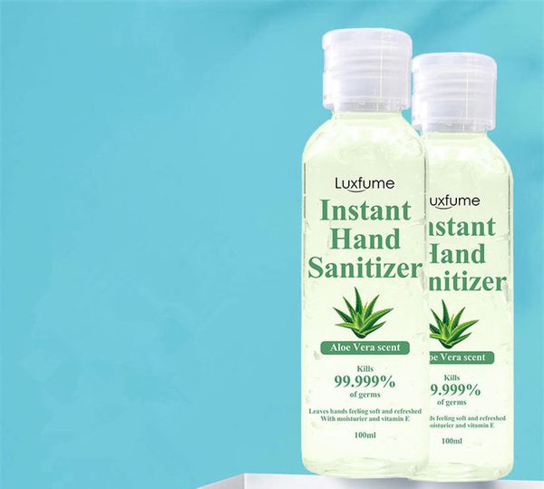 

100ml hand sanitizer gel portable aloe vera scent disinfectant antibacterial hand wash gel alcohol disinfectant water free
