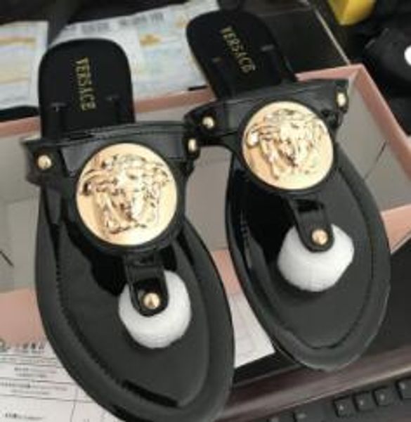 

Gbrand Wonen Сандалии Toe тапочки женские шлепанцы мода открытый пляж Причинно-скользящие сандалии женские кожаные плоские тапочки размер 35-42