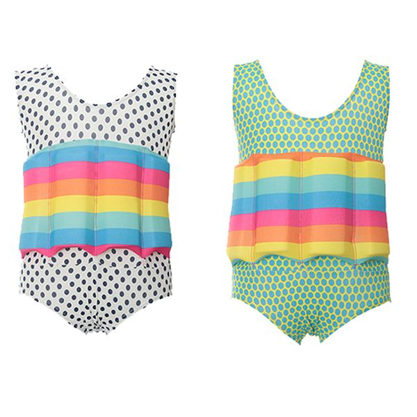 

Children Flotation Swimsuit One Piece Kids Girl&Boys Buoyancy Swimwear Baby Bathing Professional Lesson Swimming Float Suits
