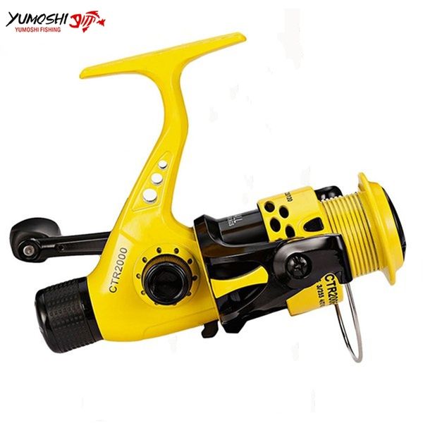 

12bb 5.5:1 fishing reel foldable arm rocker spinning reel lightweight rear drag plastic spool pesca for fishing
