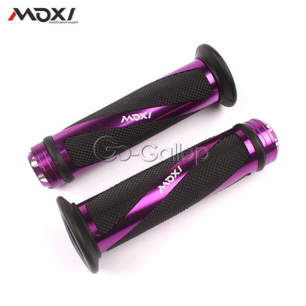 

purple 7/8" universal motorcycle handle bar end caps gel hand grips sports bike