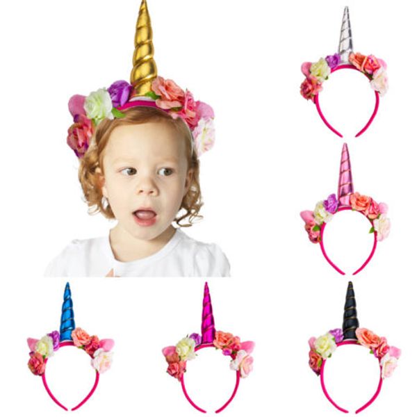 

emmababy magical unicorn horn head party kid hair headband fancy dress cute cosplay costume hair headband decorative