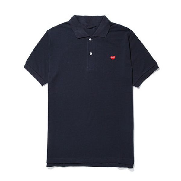 

new fashion commes wholesale new black black heart des garcons black polo t-shirt size m made in japan junya homme plus, Black;blue