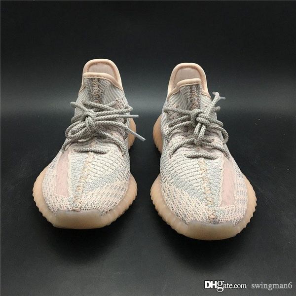 

authentic originals y350 v2 static reflective synth antlia lundmark black running shoes 3m kanye west bred man woman designer sneakers