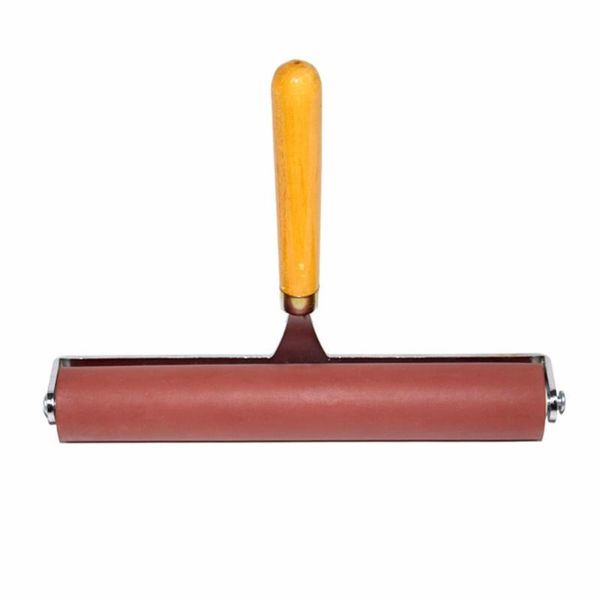 

8-inch and 4-inch professional hard rubber brayer roller for printing inks lino brayer oil painting art materials art supplies