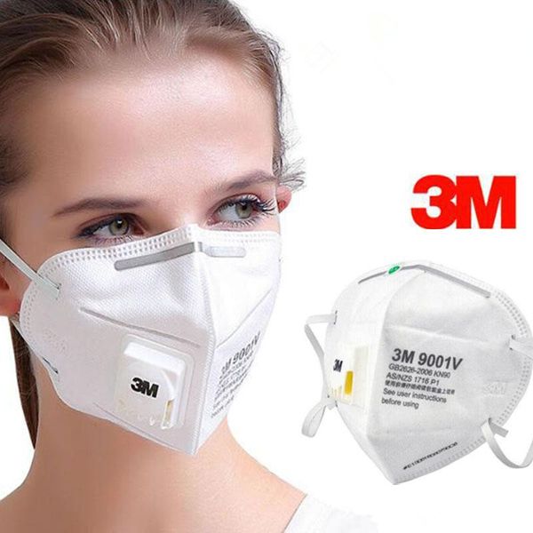 

3m kn95 mask 9001v ffp2 face masks anti-dust and flu, virus, smoke and allergies adjustable reusable n95 mask protection
