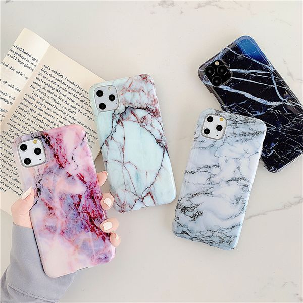 

New arrived phone ca e for iphone 11 11pro 11promax x max xr 8 7 plu fa hionable marble oft tpu imd ca e cell phone protective cover ca e