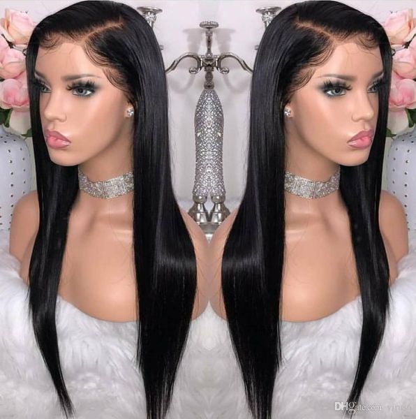

360 lace frontal wig brazilian straight lace wigs 360 long lace front human hair wigs for black women with baby hair remy hair