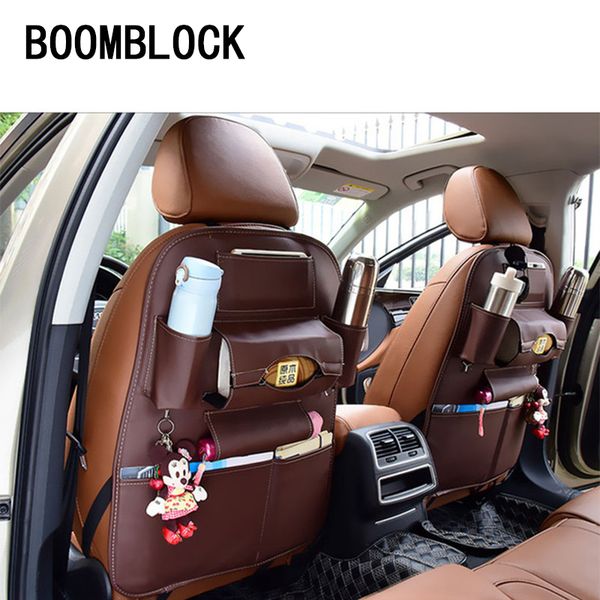 

boomblock car back seat cover bag phone holder for 307 206 focus 2 3 vw polo golf 4 5 7 touran t5 t4
