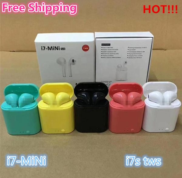 

i7 mini i7s tws wireless bluetooth earphone earbuds bluetooth 5.0 headsets with charging box for i7s i9s i12 hot
