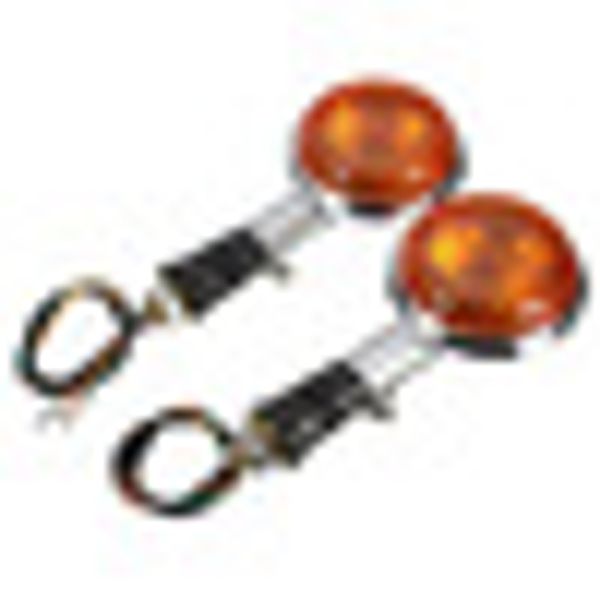 

12v replacement amber motorcycle turn signal indicator flash blinker light lamp