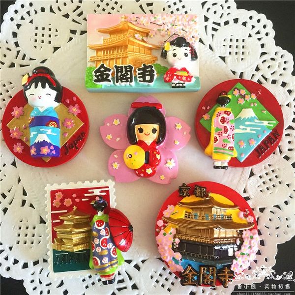 

handmade painted mount fuji in japan stripers 3d fridge magnet world souvenir refrigerator magnetic stickers home decoration