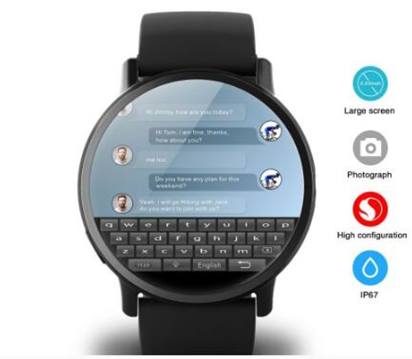 

4g mart watch android 7 1 with 8mp camera gp 2 03 inch creen 900mah battery port bu ine trap for men