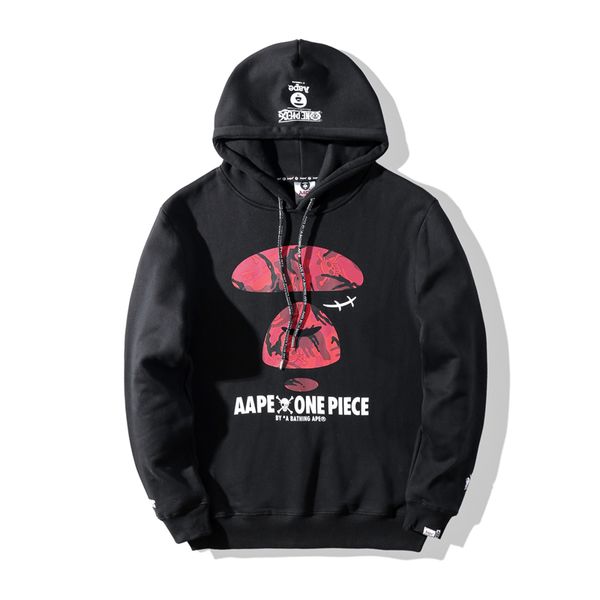 

Aape men de igner hoodie jacket hip hop men hoodie weat hirt men women de igner long leeve, Black