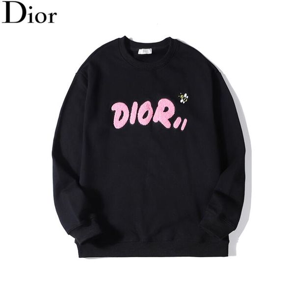 

men hoodies men women long sleeve o-neck pullover pure cotton hoodie sweatshirt 03, Black