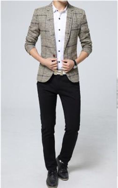 

мужские плед blazer мужской бизнес повседневный костюм куртка homme британский стиль топы элегантный блузка винтажная одежда, White;black