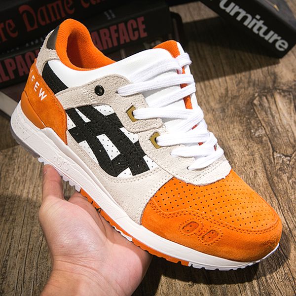 

2019 Asics GEL LYTE III Мужчины Женщины Кроссовки Новый Оранжевый Koi H820L Лучшее Качество Диз