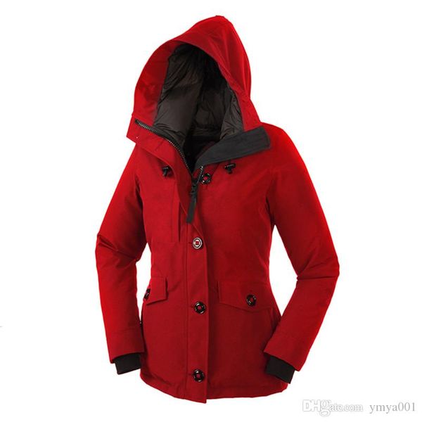 

2019 new canada women victoria femme outdoors fur down parka hiver warm windproof down coat thicken fourrure hooded jacket manteaus doudoune, Black