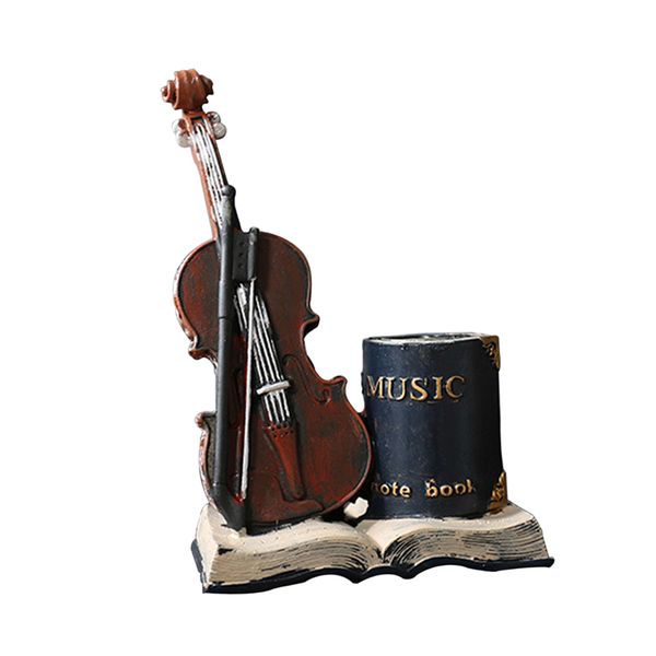 

violin pen holder decor crafts ornaments for home office