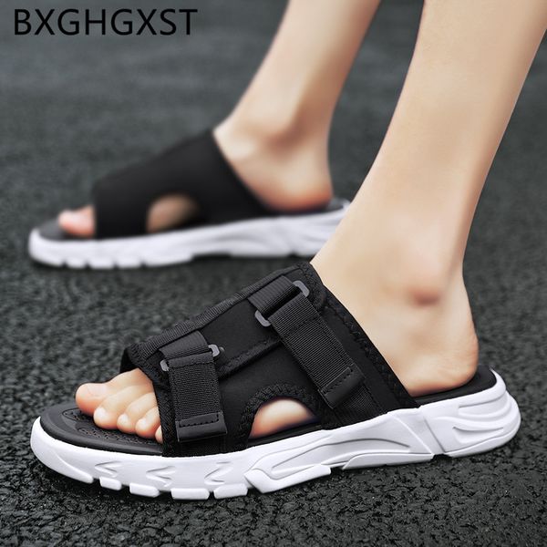 

slippers beach mens outdoor shoes slides summer men casual 2021 buty meskie, Black