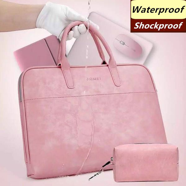 

briefcases beautiful simple fashion women handbag 15 inches 15.6" lapcomputer bag leather business briefcase
