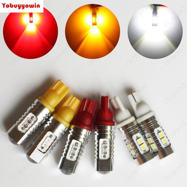 

50w led high power chips car fog drl light dc12-24v 2pcs (t10 w5w, red