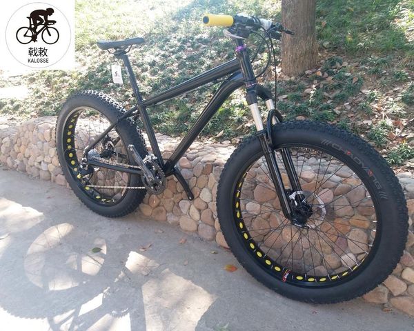 

kalosse 27s snow bike 26*4.0 inch tires fat beach mountain bike m4000 bicicleta mountain