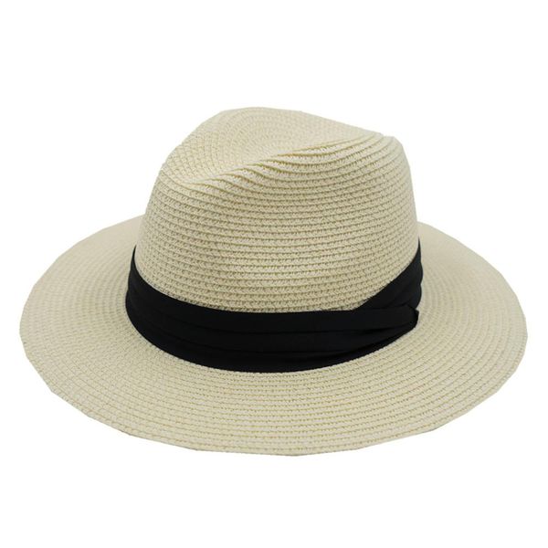 

connectyle womens wide brim fedora straw hat beach sun hat panama, Blue;gray