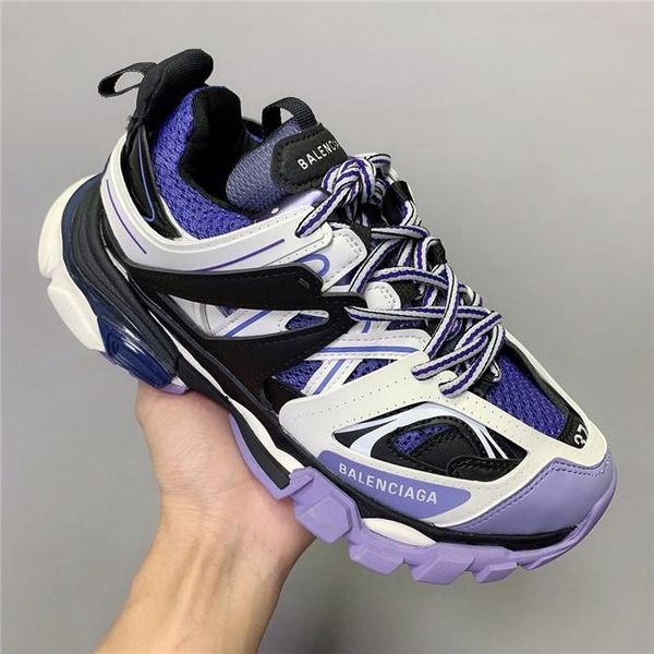 

three generations of paris daddy platform shoes 3.0 men and women couples led lights glow popular womenss shoes casual menss shoes 16, Black