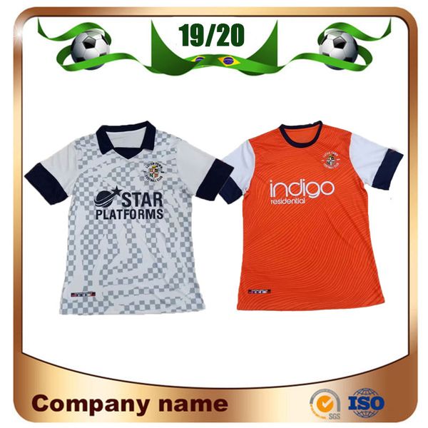 

19/20 luton town soccer jersey 2019 luton town #9 hylton #10 cook #8 mcgeehan soccer shirt #14 marriott football uniform, Black;yellow