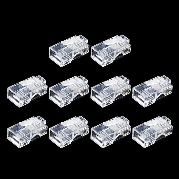 

10 pieces cat 6 / cat6 rj45 modular plugs rj45 plugs for stranded utp cable