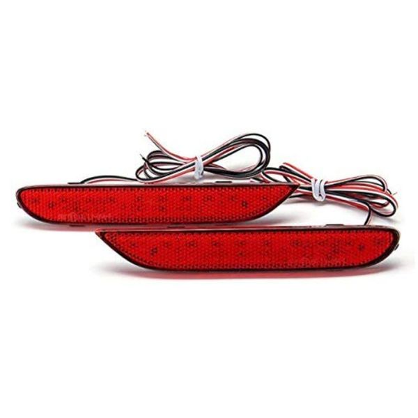 

2 pcs led rear bumper reflectors lights lamp for leaf pathfinder rogue x-trail x trail jx35 qx56 qashqai 2014