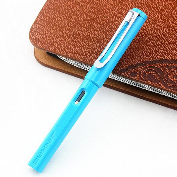 

creative jinhao sky blue student practice calligraphy parallel nib fountain pen